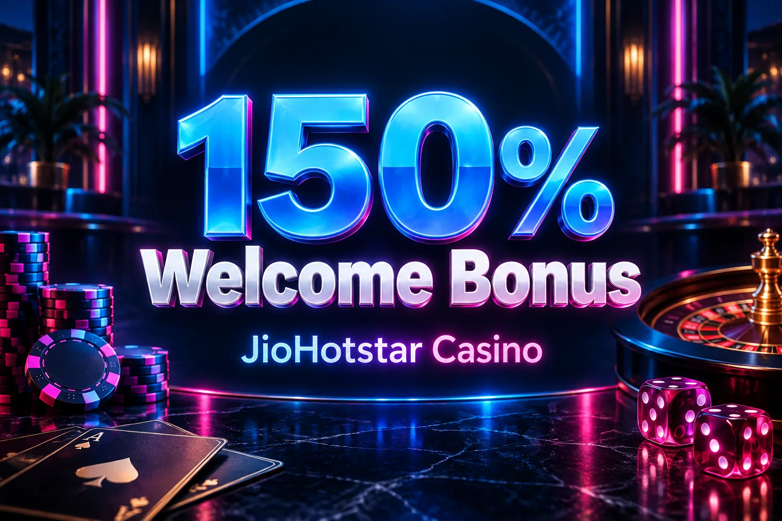 JioHotstar Casino promotions banner with the ₹30,000 welcome match